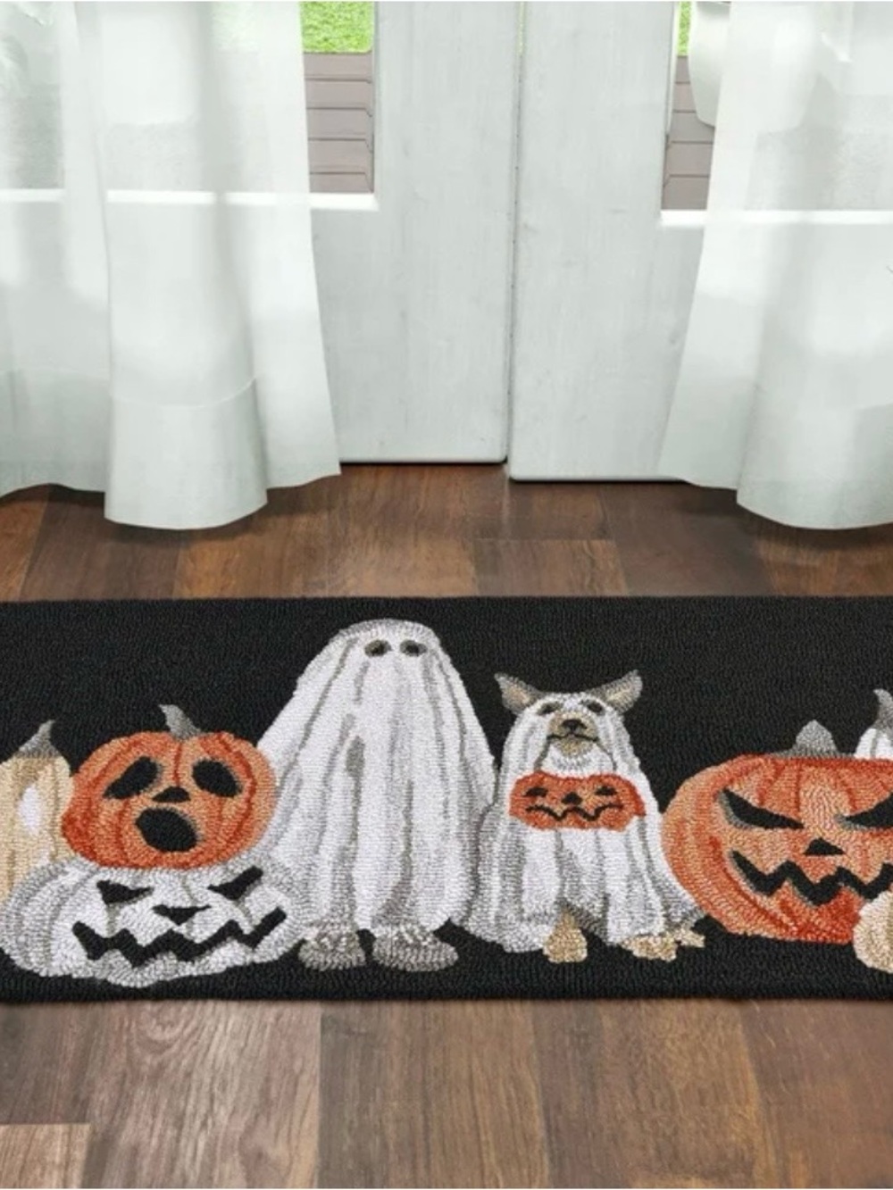 Kitchen mat Door mat.Halloween Ghost Dogs